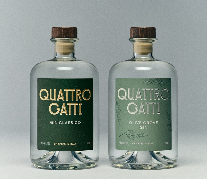 Rinaldi 1957 amplia l’offerta premium con Quattro Gatti Gin