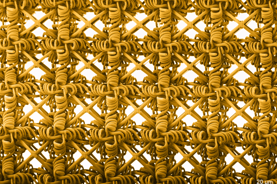 Un nuovo metamateriale forte ma flessibile