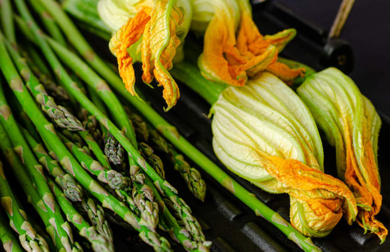 asparagi e zucchine