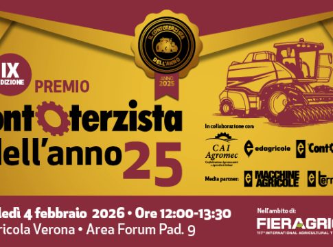Premio “Il Contoterzista dell’Anno 2025” a Fieragricola