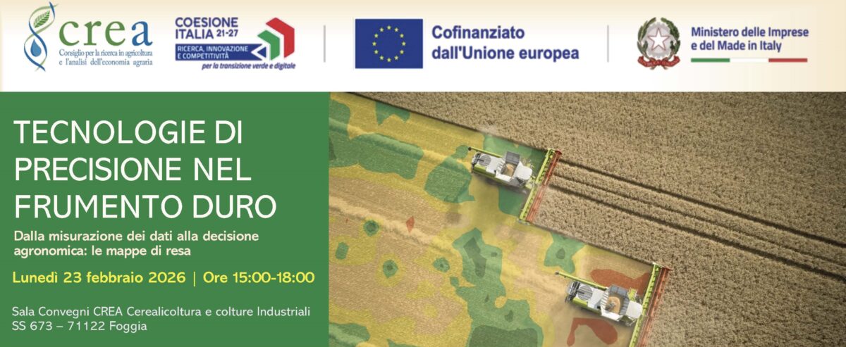 An image representing Giornata di Studio - TECNOLOGIE DI PRECISIONE NEL FRUMENTO DURO - Dalla misurazione dei dati alla decisione agronomica: mappe di resa