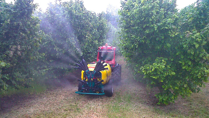 ATOMIZZATORE TRAINATO BLITZ 55 CON TESTATA DOPPIO OLIVO 4 CANNONI_NOCCIOLE