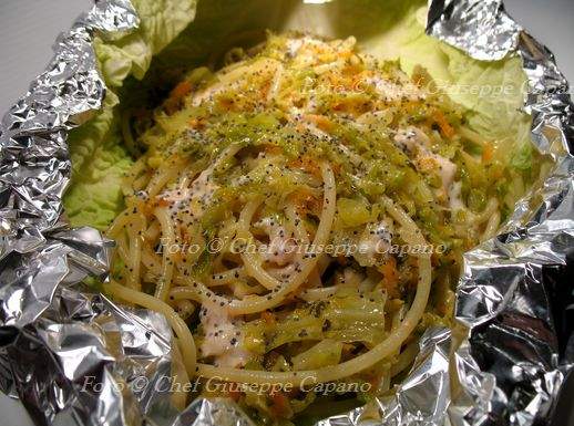 Elogio del vapore, nel cartoccio Spaghetti al cartoccio