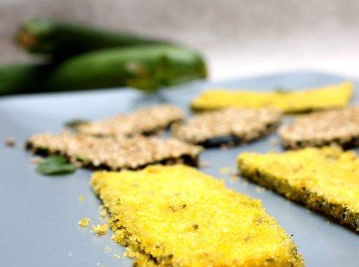 Buone e croccanti verdure senza frittura Zucchine croccanti al forno con doppie erbe e impanatura