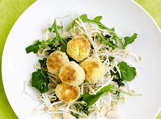 Polpettine di riso e cannellini alla curcuma e coriandolo