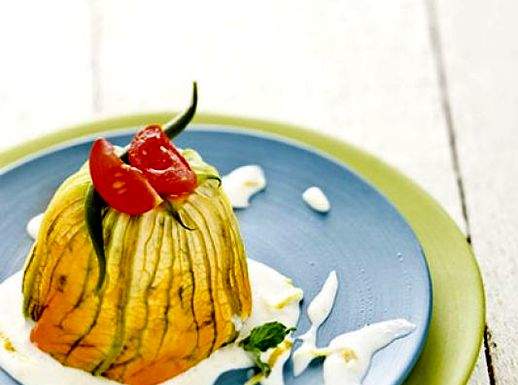 Piccoli sformati ai fiori di zucca