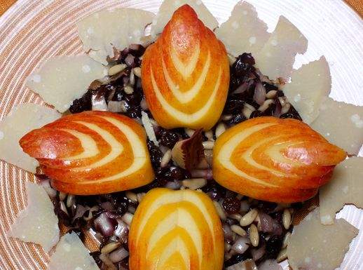 Radicchio in agrodolce con mele topaz 518