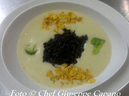 Prove di perfezionamento Crema di porri, patate, broccoletti e riso nero 518