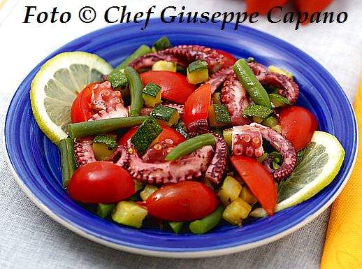 Polipo in insalata con verdure 518
