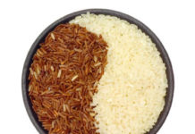 riso bianco e riso rosso