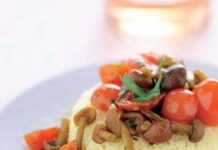 Tortino di cuscus con chiodini