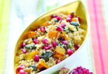 Cuscus di farro con melagrana