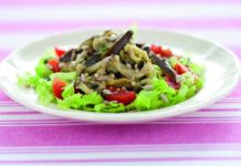 Insalata di melanzane allo zenzero