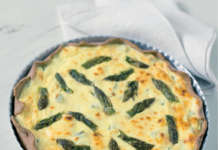 Quiche di farro con feta e asparagi
