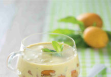 Crema ghiacciata con albicocche alla cannella