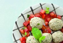 Bocconcini al sesamo con pomodori alla menta