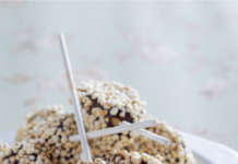 Dolcetti di mele al cioccolato fondente con amaranto