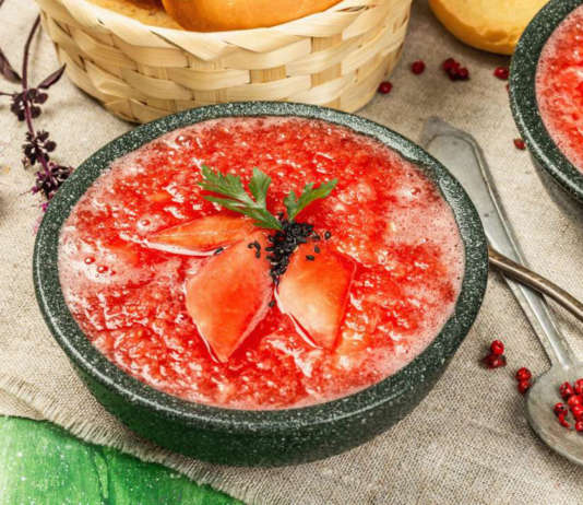 Gazpacho piccante con anguria