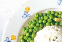 Sformato di riso e ricotta ai piselli