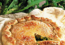 Torta di broccoli, patate e porri