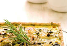 Torta salata alle due olive e finocchi