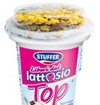 Top yogurt magro bianco, senza lattosio, con muesli mix