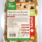 Ravioli di kamut e ricotta di capra