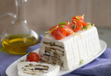 Terrina di melanzane e ricotta con pomodorini