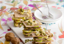 millefoglie noci e carciofi