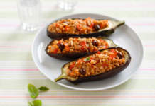 Melanzane ripiene di grano saraceno