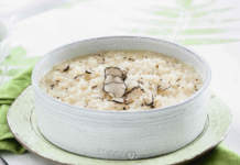 Risotto al tartufo nero con sedano rapa