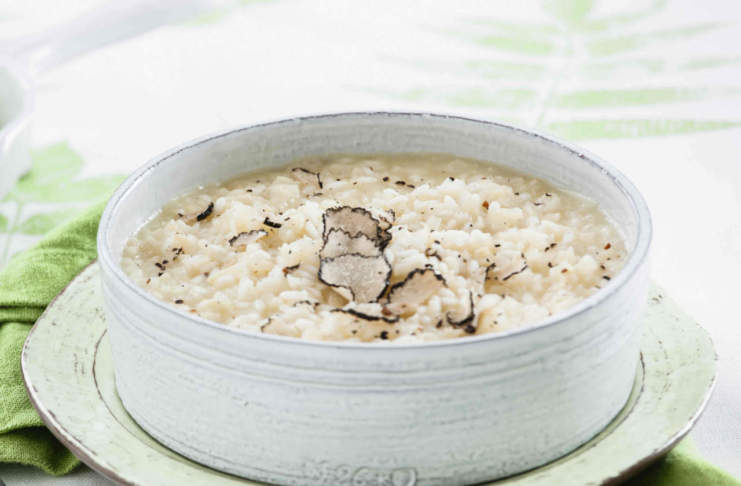 Risotto al tartufo nero con sedano rapa