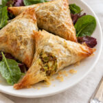 Triangoli croccanti di lenticchie al curry