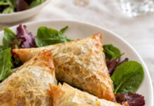 Triangoli croccanti di lenticchie al curry