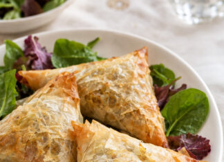 Triangoli croccanti di lenticchie al curry