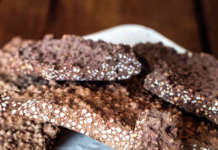 Croccante di cioccolato all'amaranto