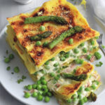 Lasagne con verdure di primavera e mozzarella di bufala