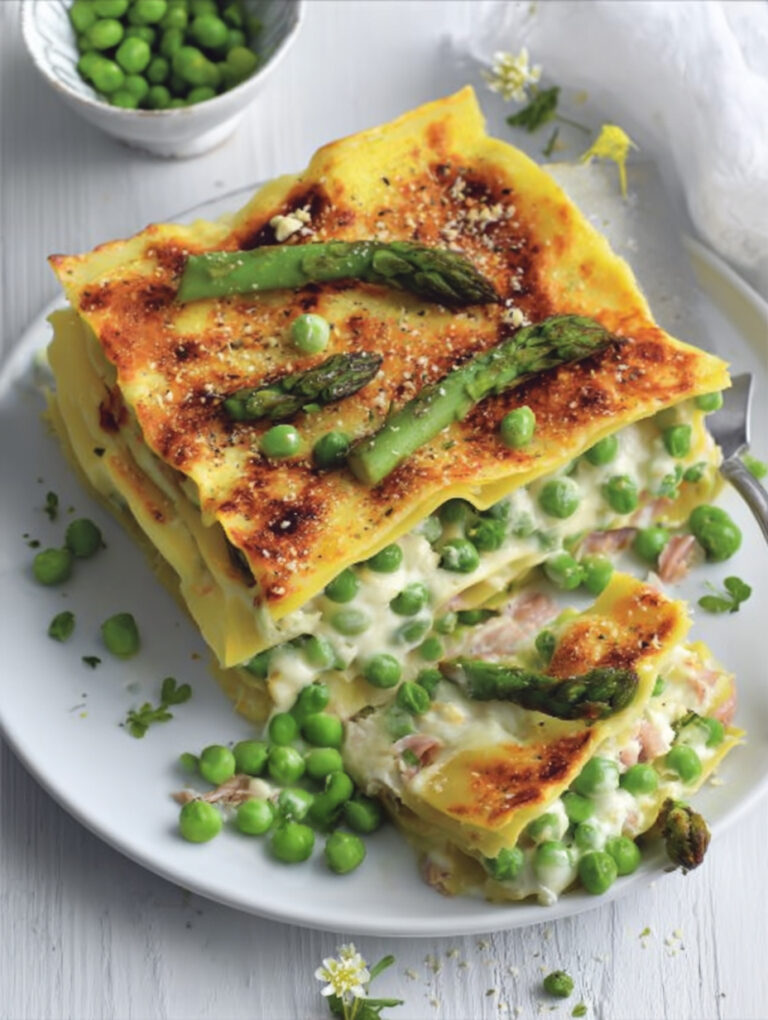 Lasagne con verdure di primavera e mozzarella di bufala