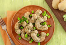 Kipfel di patate e grano saraceno alle fave