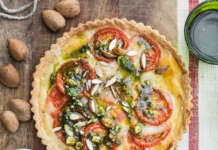 torta salata alla caprese