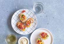 Bruschettine con hummus di fagioli