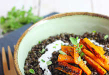 lenticchie con carote e yogurt