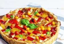 Torta salata di patate e peperoni