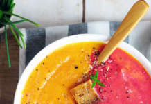 vellutata di carote bicolor