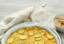 Frittata di ceci e topinambur