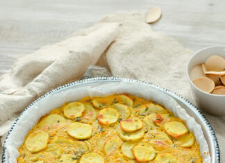 Frittata di ceci e topinambur