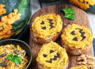 Hummus di zucca Halloween edition