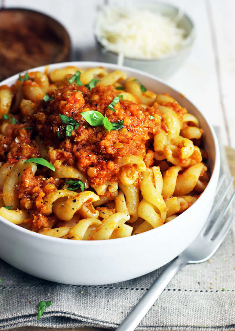 Ragù di lenticchie vegan