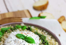 riso pesto e burrata