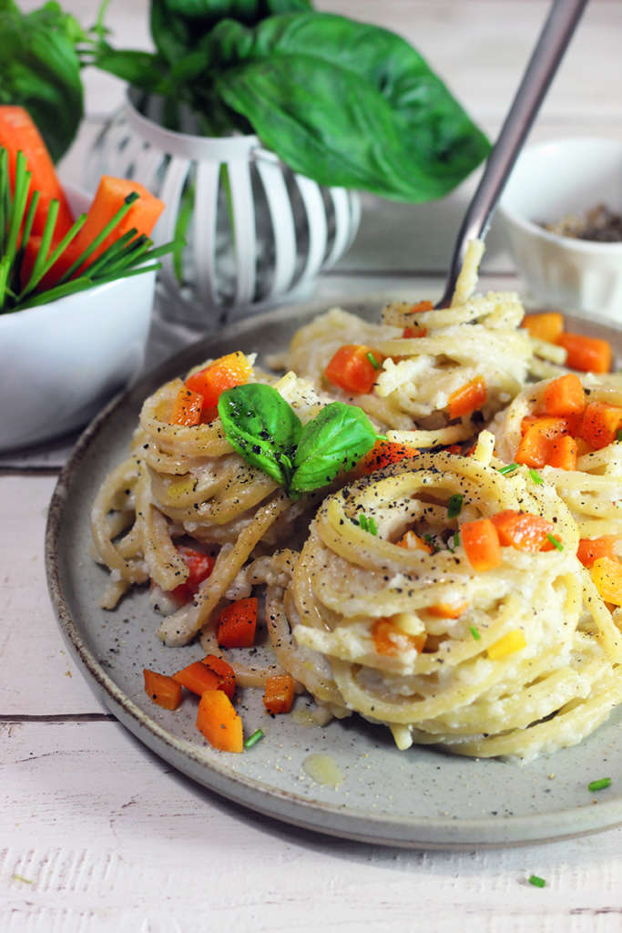 Spaghetti vegan alla salsa di cavolfiore